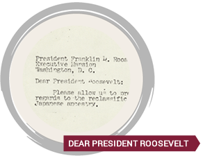 Dear President Roosevelt
